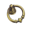 Manija del pecho de la manija del anillo de cobre amarillo antiguo de la aleación 35m m del cinc