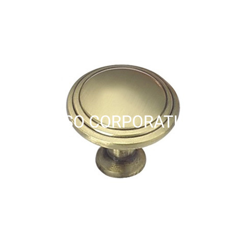 Fashoin Aleación de zinc 28 mm 30 mm Pomo cepillado para muebles Perilla para gabinete Perilla para manija