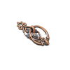 Accesorios de puerta de manija de muebles con manija de anillo de latón antiguo de aleación de zinc de 32 mm