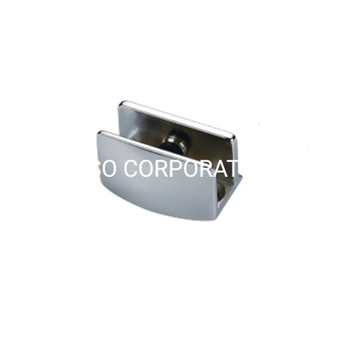 Accesorios de vidrio de aleación de zinc, accesorios de puerta con clip de vidrio, herrajes para baño, accesorios de baño