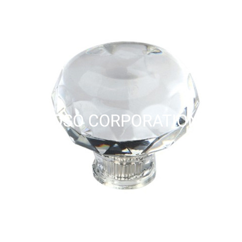 Perilla de cristal para gabinete, manija para muebles, perilla para armario, perilla de cocina