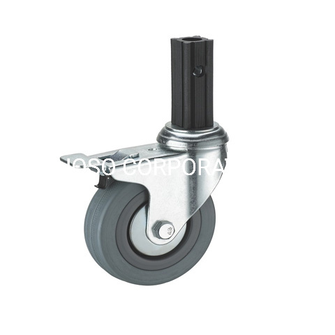 Rueda industrial de acero y plástico de la carga 100kg del echador de la tabla del echador