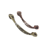 Mango de cocina en forma de arco de cobre antiguo clásico, aleación de zinc, 96mm, 128mm