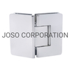 Bisagra ajustable de 135 grados Bisagra de latón Bisagra de baño Bisagra de vidrio Cromo brillante