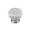 Perilla del cajón del perilla del guardarropa con forma de diamante transparente de aleación de zinc 28 mm 34 mm