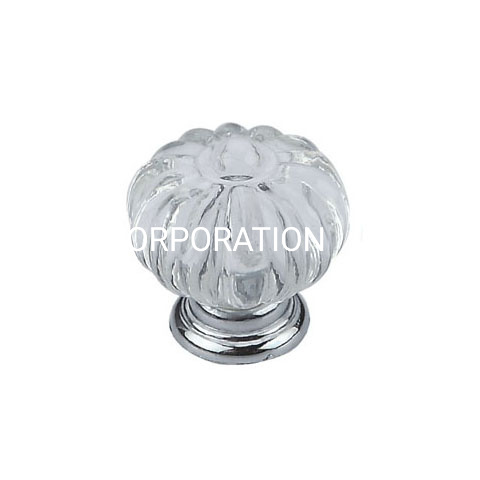 Perilla del cajón del perilla del guardarropa con forma de diamante transparente de aleación de zinc 28 mm 34 mm