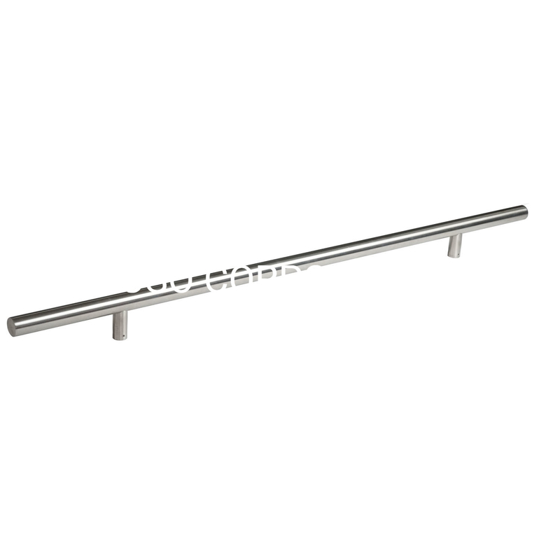 Manija de puerta de vidrio para baño de acero inoxidable 304 personalizada de estilo moderno, manija de barra en T de Metal, accesorios para muebles