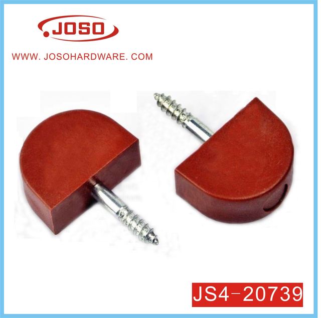 Soporte de estante galvanizado de plástico rojo con clavos para muebles