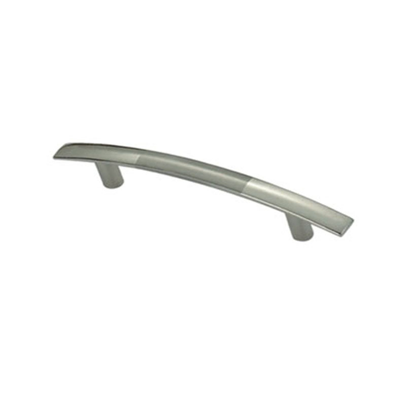 Manija del pecho de la manija de los muebles de 64 mm cepillada y cromada de aleación de zinc