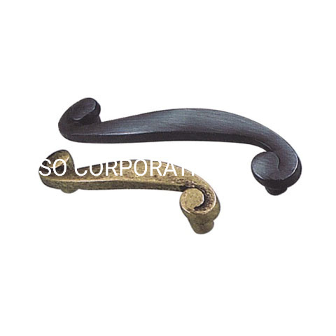 Manija de cobre antigua clásica del cajón del pomo de puerta de los muebles 64m m 96m m