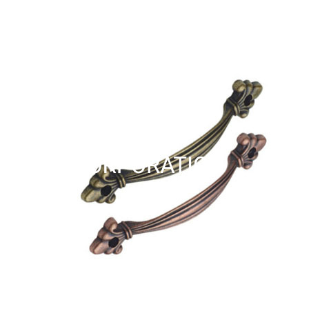 Manija de puerta de cocina con tirador de muebles de cobre antiguo clásico, suministro de fábrica, 120mm