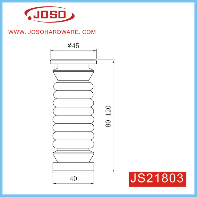 Pata de muebles de metal dorado mate para gabinete