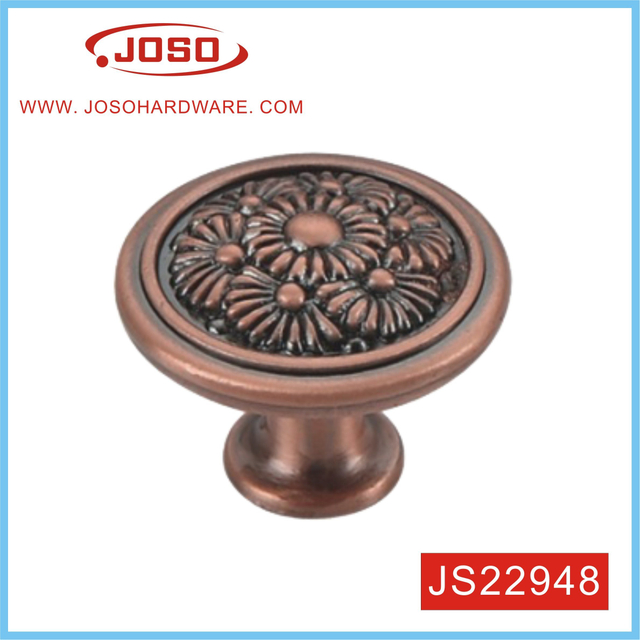 Estilo de flor creativa en la perilla de la puerta superior para gabinete