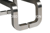 Manija de puerta de acero inoxidable de diseño simple, estilo moderno en forma de H, para herrajes para muebles y puertas de vidrio