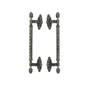 Manija de puerta de latón antiguo de aleación de zinc, 400mm, 500mm, manija de cocina