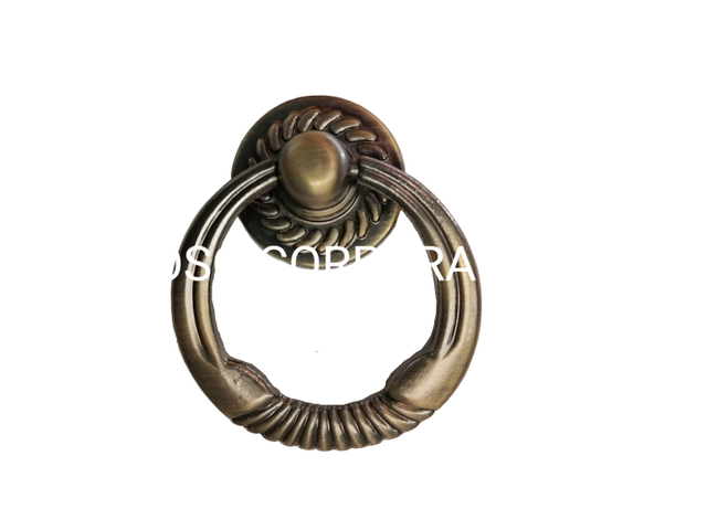 Manija decorativa popular del cajón de la manija del anillo de la aleación 38m m del cinc pequeña