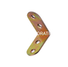 Conector de esquina chapado en zinc amarillo de acero, suministro de fábrica, accesorios de cama para montaje de muebles