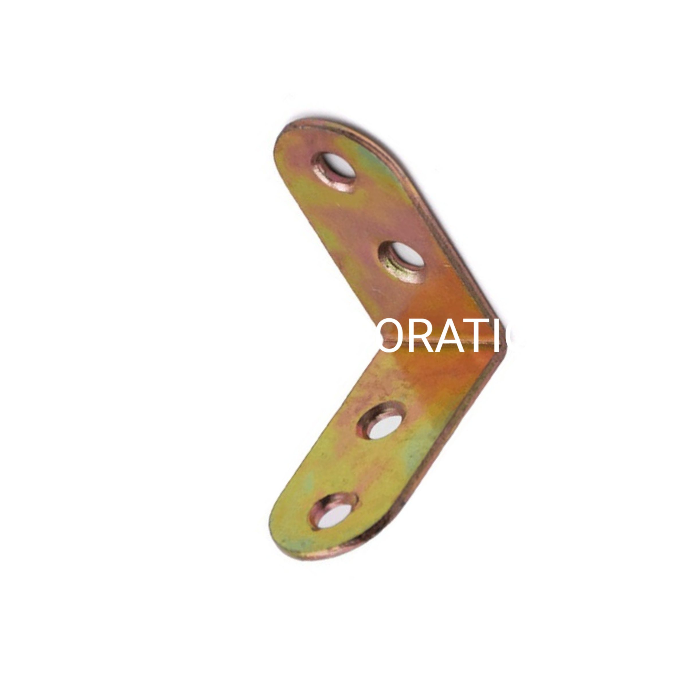 Conector de esquina chapado en zinc amarillo de acero, suministro de fábrica, accesorios de cama para montaje de muebles