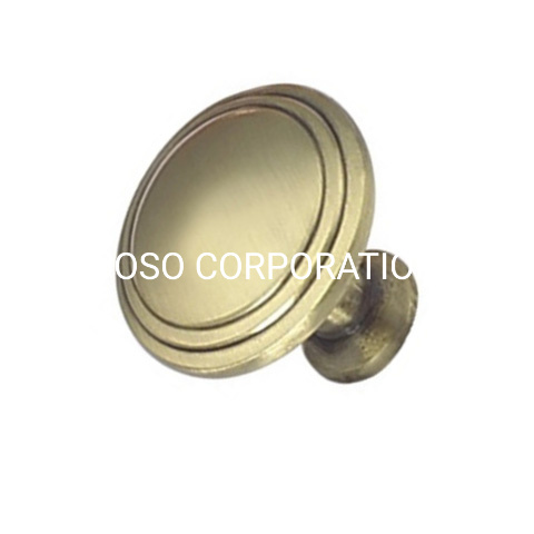 Fashoin Aleación de zinc 28 mm 30 mm Pomo cepillado para muebles Perilla para gabinete Perilla para manija