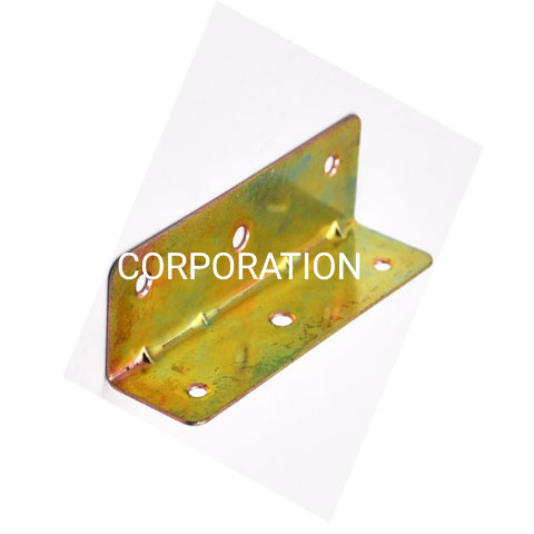 Placa de estampación del gabinete de la esquina de los muebles 35x35x115mm chapada en zinc amarillo de metal de suministro de fábrica