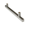 Accesorios de gabinete de hardware de muebles de manija de puerta de vidrio de acero inoxidable tubular cuadrado