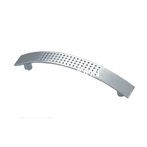 Manija del cajón de la manija del guardarropa con hoyuelos del arco plateado oro al por mayor de la aleación 128m m del cinc