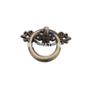 Manija de anillo de 40mm Vintage de cobre antiguo, manija de casa, manija de muebles, venta superior