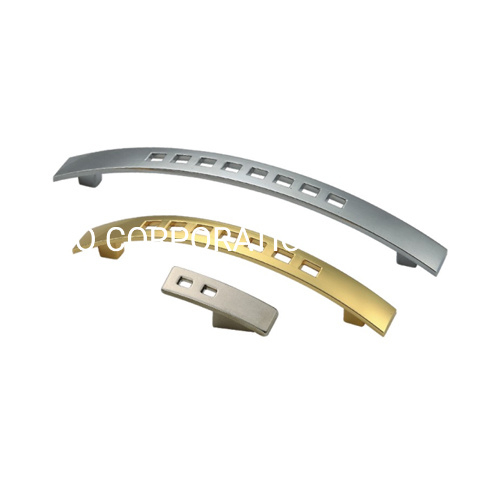 Tirador de cajón con tirador de muebles dorado y cepillado de aleación de zinc de 96 mm