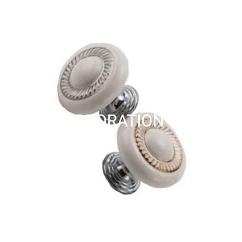 Manija europea del armario de la manija del cajón de la cerámica de la aleación 35X30m m del cinc del estilo