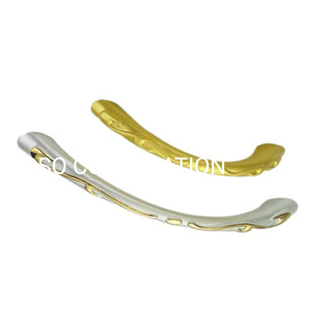 Manija europea del armario de la manija de la tabla de la manija del gabinete de la plata 128m m del estilo del OEM