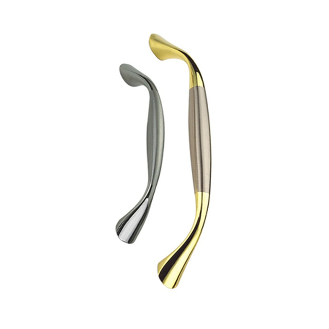 Accesorios dorados y cepillados del gabinete de la manija de los muebles de la aleación 64m m del cinc de alta calidad