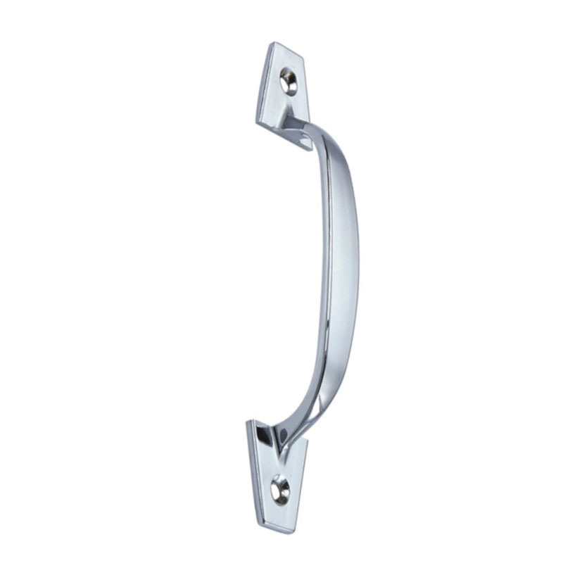 Manija de gabinete con manija cromada brillante, delicada, 108mm, moda de fábrica
