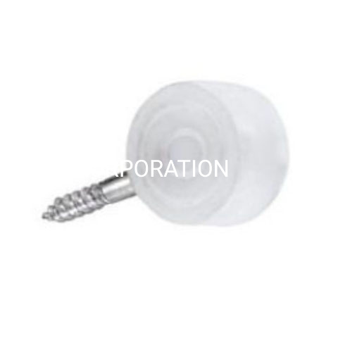 Soporte de estante de PP de 13mm de diámetro con clavos, accesorios para muebles, montaje de gabinete