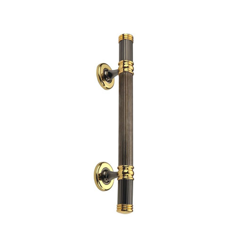 Manija de puerta de cobre antigua de 250mm de aleación de zinc, suministro de fábrica, manija para muebles