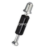 Top venta de plástico negro y perno negro herrajes para muebles accesorios para muebles soporte de estante de tornillo de gabinete