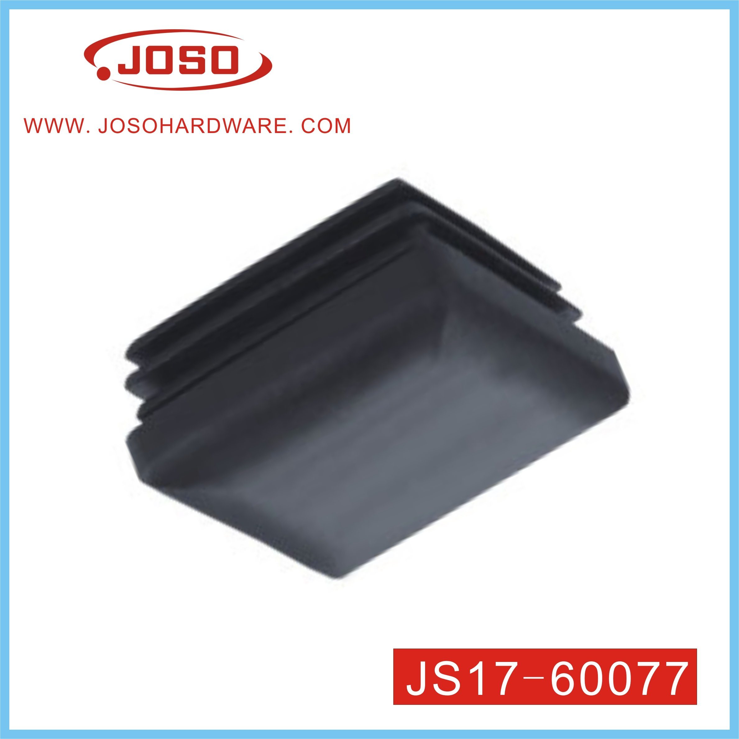 Pata ajustable cuadrada de plástico de 50x50mm para accesorios de muebles, patas de mesa, patas de muebles