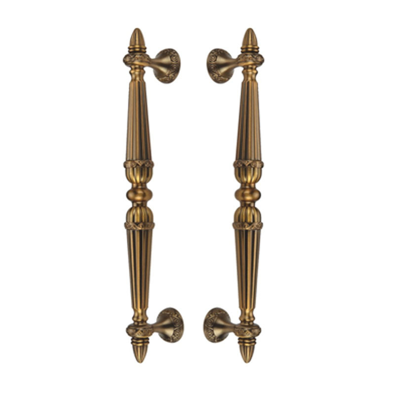 Manija de puerta de aleación de zinc, accesorios para el pecho, 450mm, suministro de fábrica, manija de cocina