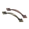 Manija de puerta de cocina con tirador de muebles de cobre antiguo clásico, suministro de fábrica, 120mm