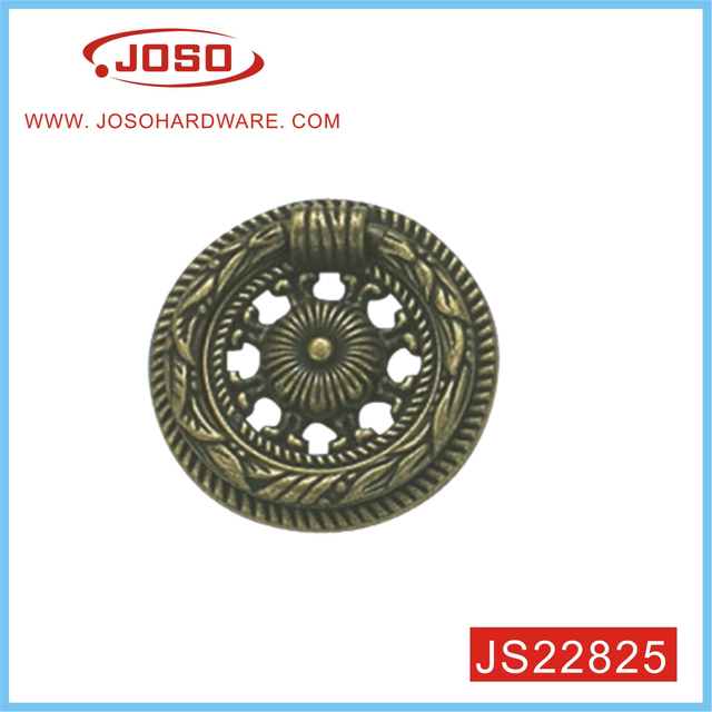 Manija decorativa de aleación de zinc para gabinete