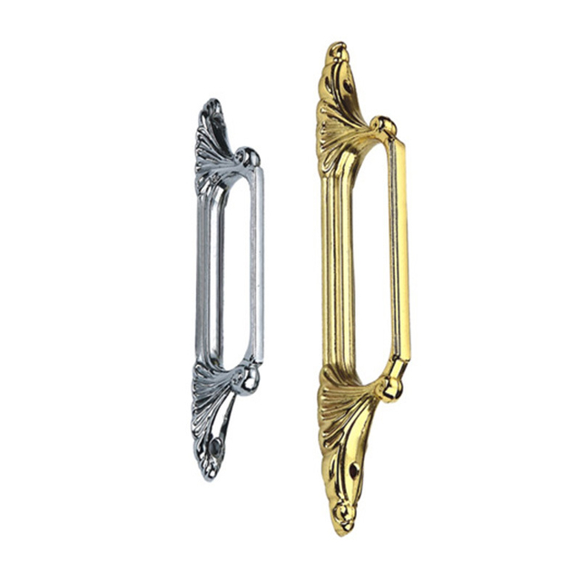 Manija de puerta de color plateado, aleación de zinc, 150mm, 200mm, 250mm, manija dorada para gabinete
