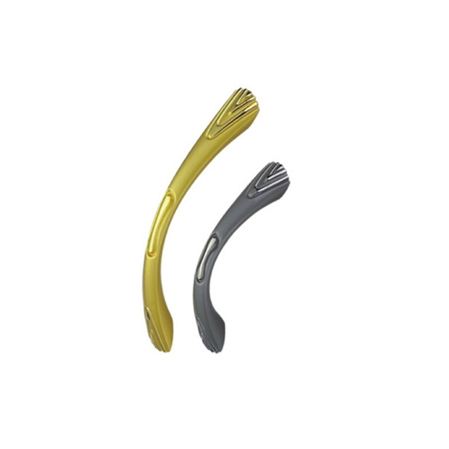 Tirador de cocina con tirador de cajón negro y dorado de aleación de zinc de 64 mm