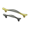 Tirador dorado y gris al por mayor para muebles de 128mm, tirador para armario de cocina