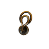 Tirador de cajón de latón antiguo, mango pequeño para muebles, aleación de zinc, 48mm, 105mm