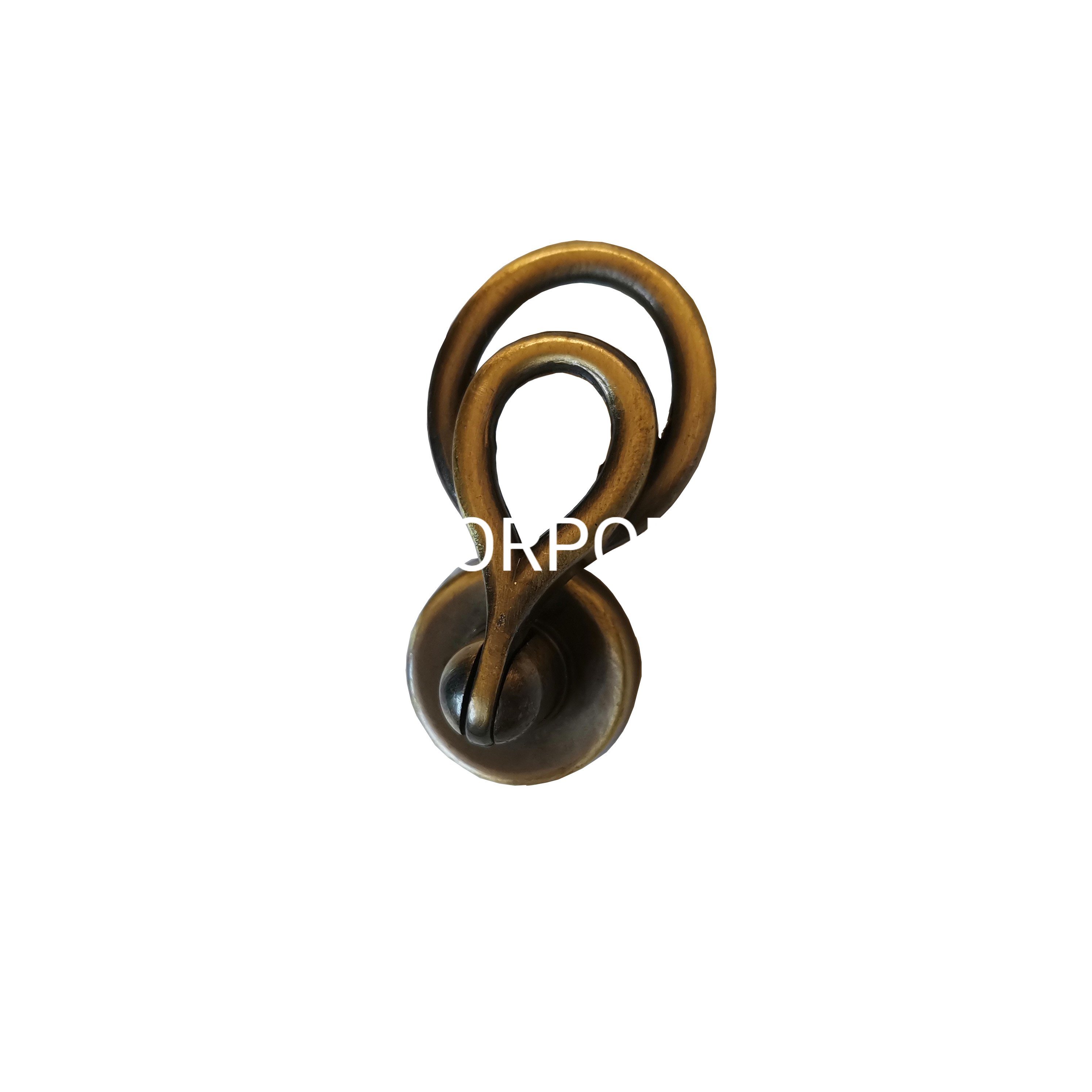 Tirador de cajón de latón antiguo, mango pequeño para muebles, aleación de zinc, 48mm, 105mm