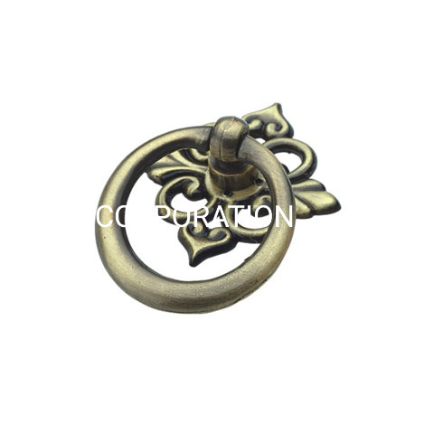 Manija de anillo de aleación de zinc, perilla de pecho de 40mm, manija de cocina, manija de gabinete