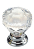 Tirador de armario de acero con cristal, pomo de armario de 32mm, tirador de oficina, tirador de tocador