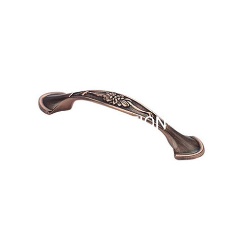 Mango de cocina en forma de arco de cobre antiguo clásico, aleación de zinc, 96mm, 128mm