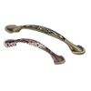 Mango de cocina en forma de arco de cobre antiguo clásico, aleación de zinc, 96mm, 128mm