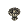 Manija del cajón de aleación de zinc de estilo clásico europeo 27 mm 32 mm 36 mm