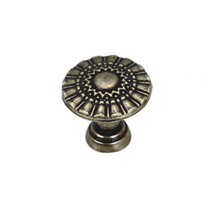 Manija del cajón de aleación de zinc de estilo clásico europeo 27 mm 32 mm 36 mm